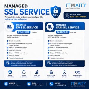 Managed SSL Service by ITMAITY: Secure Your Website with Expert SSL Management