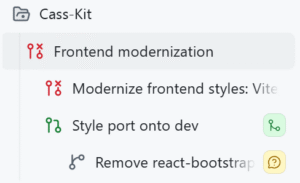 Stacked sessions and pull requests in the GitHub Copilot app